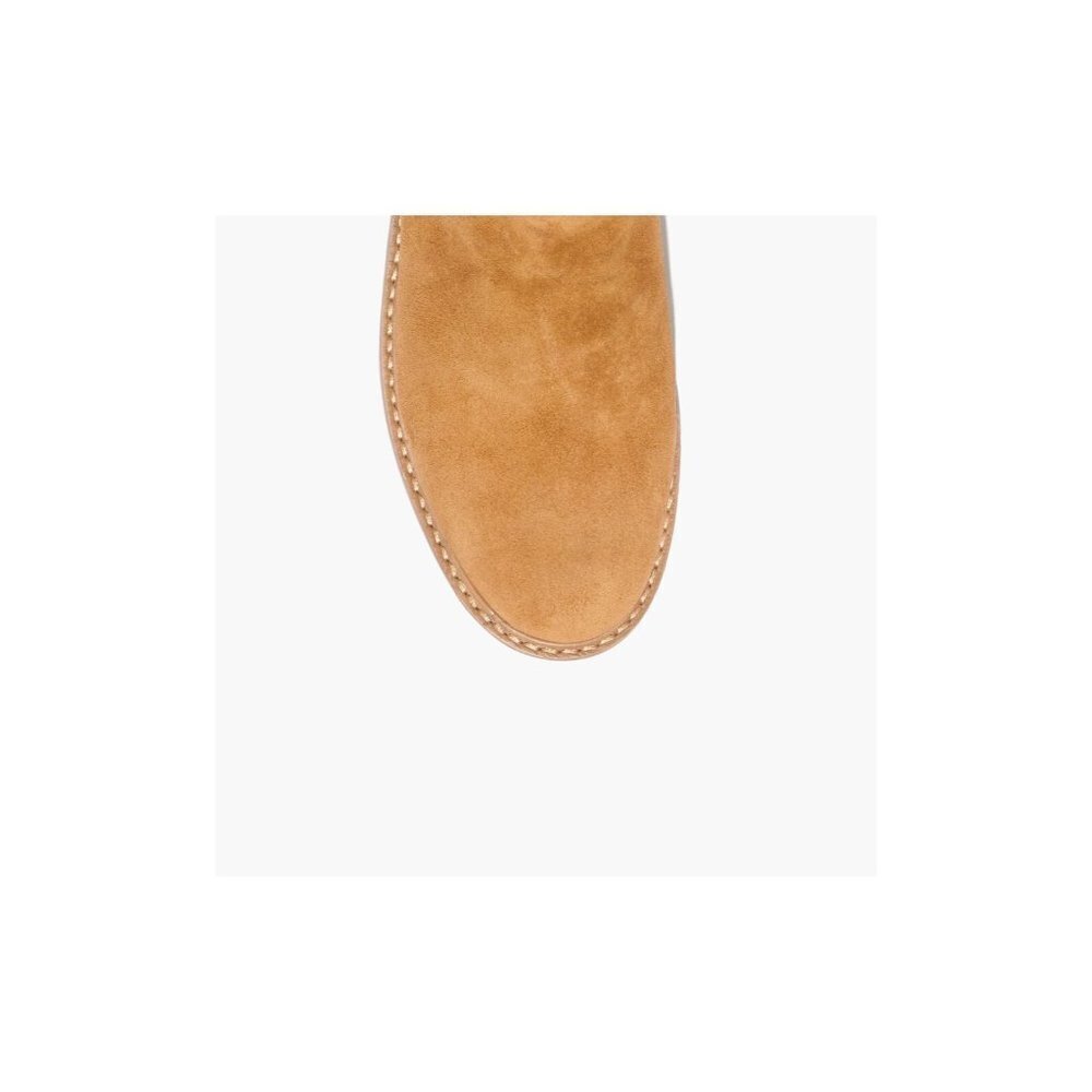 Madewell Size 8.5 The Carlin Shearling Chelsea Boot Ankle Boot Suede Rugged - Picture 2 of 14